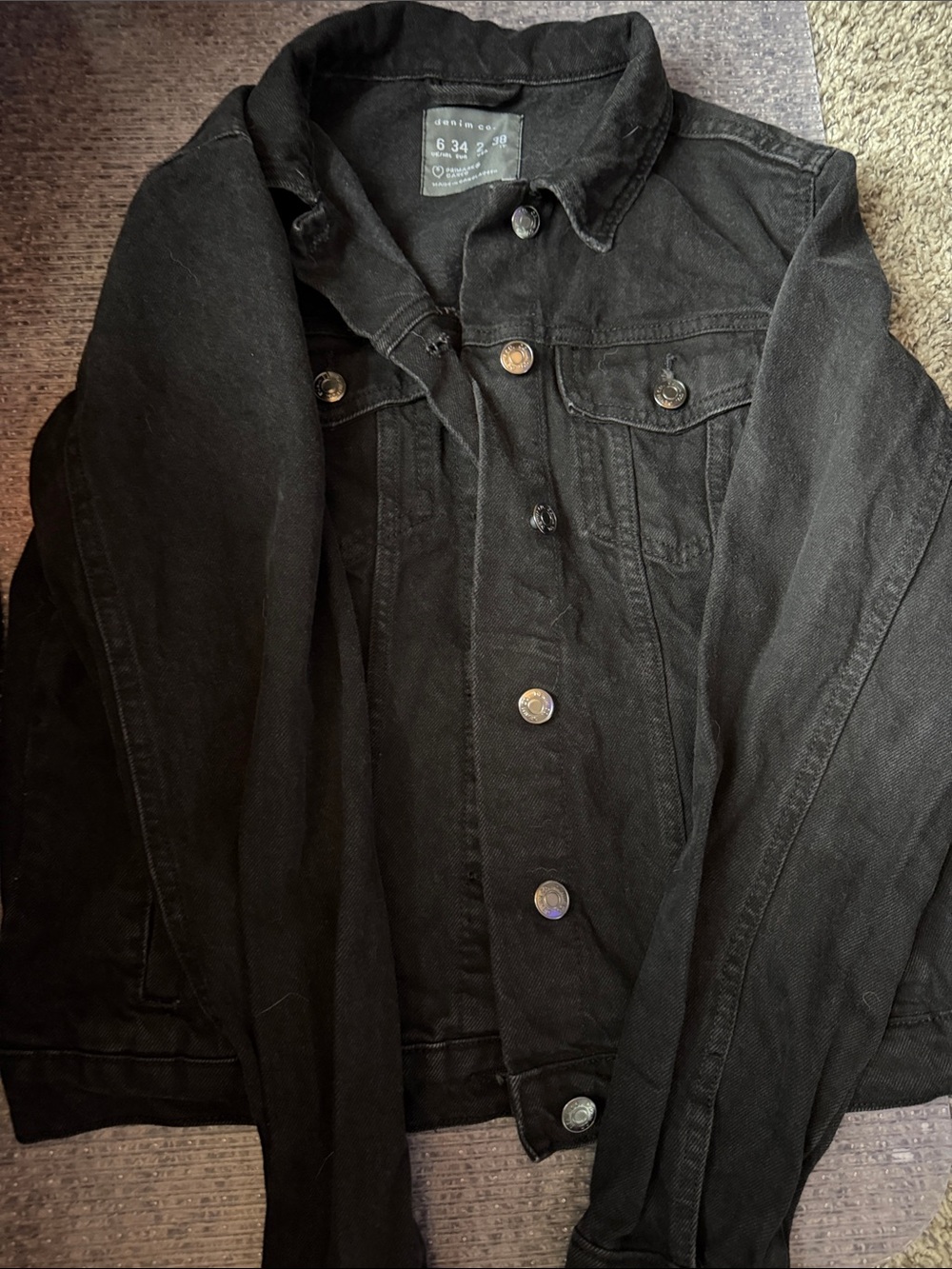 Black Denim Jacket - Womens